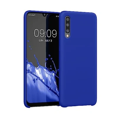 Afbeelding van kwmobile telefoonhoesje compatibel met Samsung Galaxy A50 hoesje Zachte case voor smartphone Back cover in Baltisch blauw