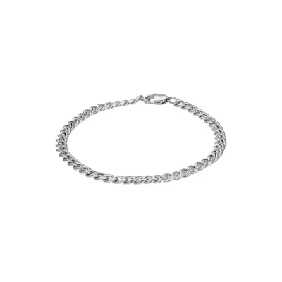Afbeelding van iXXXi Men Armband Flat Chain Zilver 21 cm