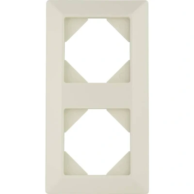 Afbeelding van REV 0236820204 Quadro, 2 voudig frame stopcontact, lichtschakelaar etc., crèmewit