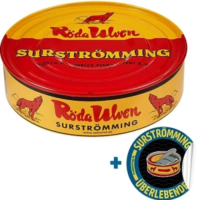 Afbeelding van Röda Ulven Original Surströmming (gefermenteerde haringen), 400 g/300 g vis