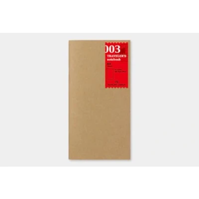 Afbeelding van TRAVELER`S notebook Refill 003 Blank