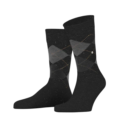 Afbeelding van Burlington Dundee Onesize Sokken, Heren, Maat: 40/46, Anthra mel