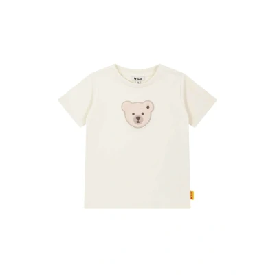 Afbeelding van Steiff Kurzarm Sundancer Tshirt print voor kinderen, Maat: 110, Antique white