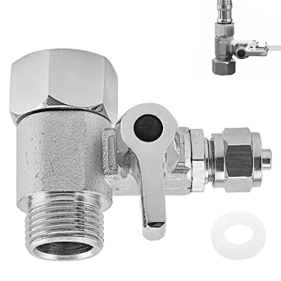 Afbeelding van T stuk Slang Afsluitklep Adapter 3/8 X 1/4 Voor Wateraansluiting 3 weg Kogelkraan poort Aansluiting Van 2 Apparaten