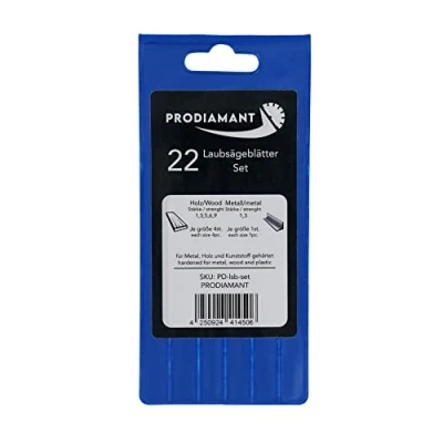Afbeelding van PRODIAMANT Figuurzaagblad, 12 stuks, 130 mm, Made in Germany (hout, set)