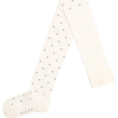 Afbeelding van Falke zilveren dots maillot maat 152/164 off white