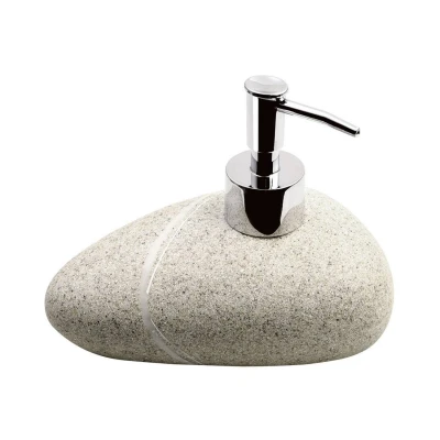 Afbeelding van Zeepdispenser Sapho Little Rock Vrijstaand 200 ML Polyresin Beige