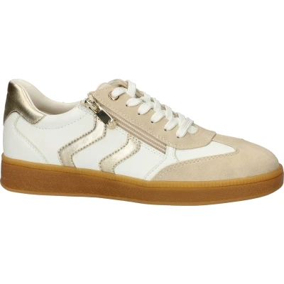 Afbeelding van Marco Tozzi Sneakers laag, Dames, Maat: 38, White gold Kunststof