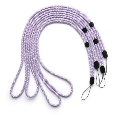Afbeelding van trage.band® Lange verstelbare draagband/omhangband, 4 stuks wit paars