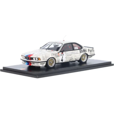 Afbeelding van BMW 635 CSi Spark Modelauto 1:43 1983 Dieter Quester / Manfred Winkelhock Carlo Rossi Team