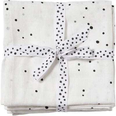 Afbeelding van Done by Deer Swaddle 2 Pack White