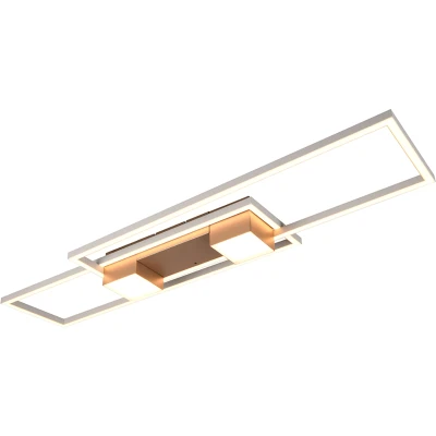Afbeelding van Trio Led plafondlamp 100x28 Albany roodkoper 647710465
