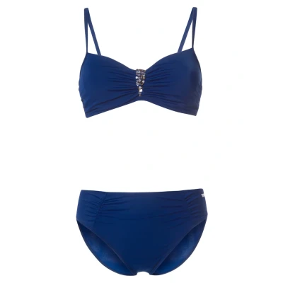 Afbeelding van Lascana Lapiz Bikini, Dames, Maat: 38xD, Navy