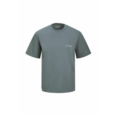 Afbeelding van Jack &amp; Jones Jorislington BACK TEE CREW NECK Tshirt print, Heren, Maat: Medium, Stormy weather