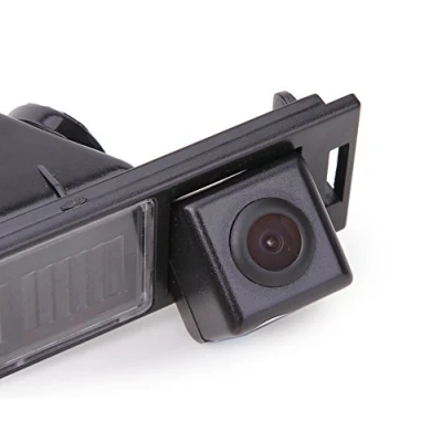 Afbeelding van Dynavision achteruitrijcamera voertuigspecifieke camera onopvallend geïntegreerd in de kentekenplaatverlichting Bulli voor IX35 Tucson MK2 2009 2016