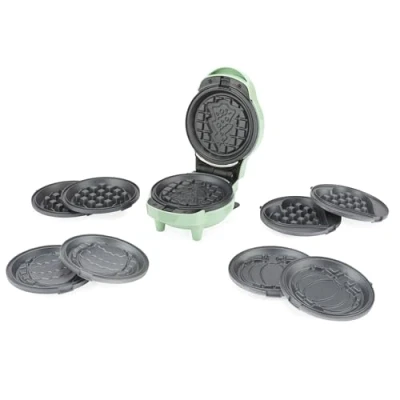 Afbeelding van Petra 5 in 1 wafelijzer Senseizoen Snackmaker, verwisselbare platen, Klassiek, Pasen, Valentijnsdag, Halloween en kerstplaten, niet klevende coating, compacte, Cool Touch behuizing, 550 W,