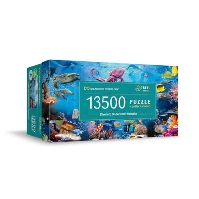 Afbeelding van Trefl Prime UFT puzzel: Dive into Underwater Paradise 13500 stukjes, Grote puzzel met kleurrijke oceaanbodem, het dikste karton, BIO, ECO, Ontspanning voor volwassenen en kinderen vanaf 12 jaar