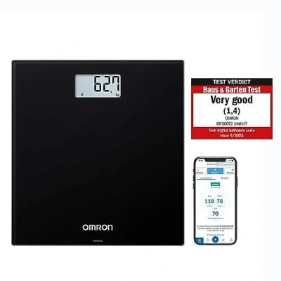 Afbeelding van OMRON HN300T2 Intelli IT Personenweegschaal Slimme Weegschaal met BMI meeting Smart Scale Mobiele App Zwart