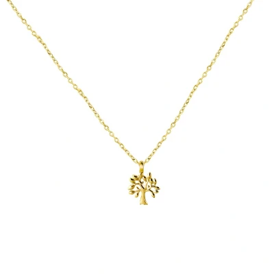 Afbeelding van Lucardi 14 CT Gold Ketting goldcoloured, Dames, Maat: 43, coloured