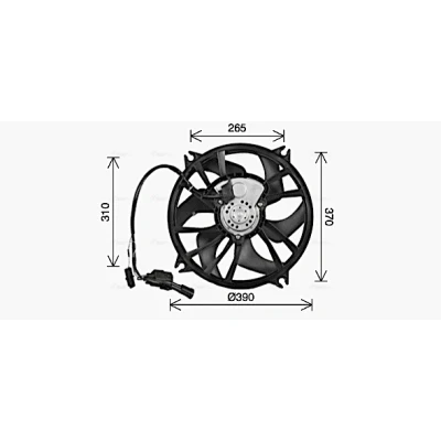 Afbeelding van Ava Cooling Ventilatorwiel motorkoeling CN7556