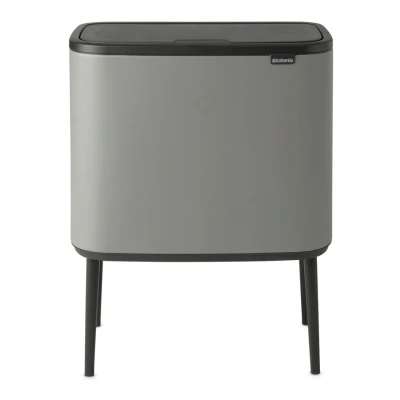 Afbeelding van Brabantia Bo Touch Bin prullenbak met deksel op pootjes 36 liter Grijs