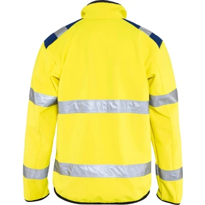 Afbeelding van Blaklader Softshell Jas Hi vis Klasse 2 4877 GEEL/MARINEBLAUW MT 4XL