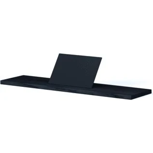 Afbeelding van Looox wooden bath shelf 78 cm eiken black mat zwart wbshelfbl78mz