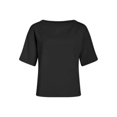 Afbeelding van VILA MIT Kurzen ÄRMELN Ubootausschnitt Tshirt basic, Dames, Maat: Medium, Black beauty