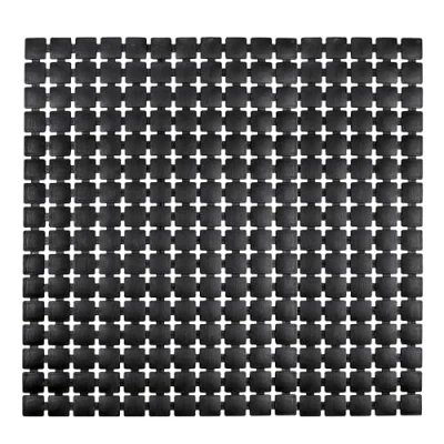 Afbeelding van Kleine Wolke Antislip douchemat Gatty zwart 54x54cm