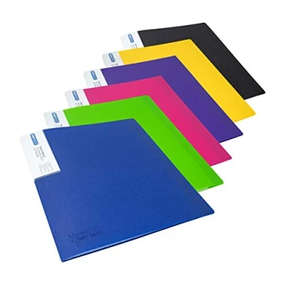 Afbeelding van Rapesco 1646 Germ Savvy Antibacterieel, A4 Showmap met 20 Insteektassen, Diverse Kleuren, 6 Mappen