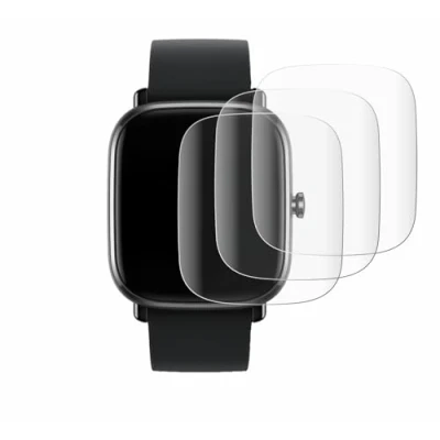 Afbeelding van Savvies (4 Stuks) Full Screen Scherm Beschermfolie voor Huami Amazfit GTS 2 mini Cover Protector 3D Curved [Edge to Edge, Ultra Clear]