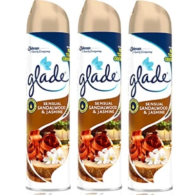 Afbeelding van glade 3 x Aerosol Luchtverfrisser 300ml Sensueel Sandelhout &amp; Jasmijn
