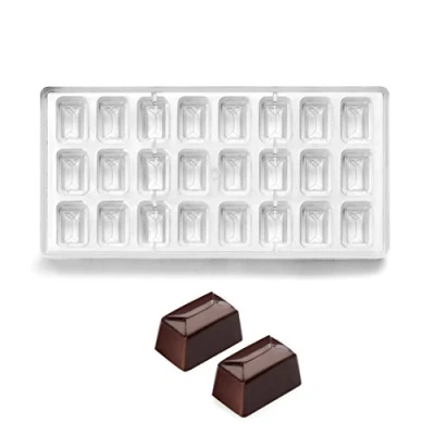 Afbeelding van Ibili 799404 chocoladevorm conisch/rechthoekig, kunststof, wit, 30 x 14 2 cm