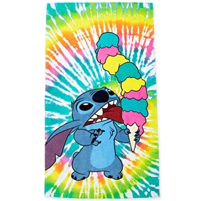 Afbeelding van Jay Franco Disney Lilo &amp; Stitch Strandlaken, 86 x 162 cm, van 100% katoenen badstof
