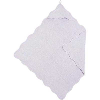 Afbeelding van Meyco Baby Wavy badcape badstof soft lavender 80x80cm
