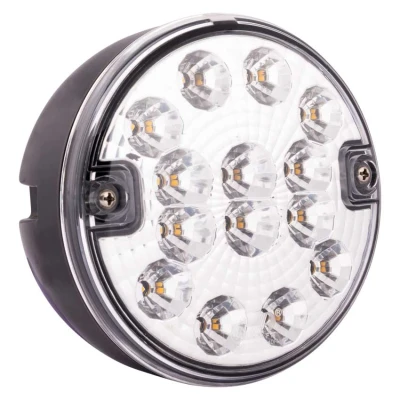 Afbeelding van LED achteruitrijlamp rond dik/plat 12 24V
