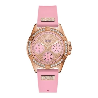 Afbeelding van Guess Analoge dameshorloge kwarts met lederen armband W1206L3