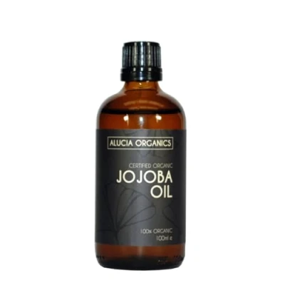 Afbeelding van ALUCIA ORGANICS gecertificeerde biologische jojoba olie 100% puur voor gezicht, lichaam en haar natuurlijk, koudgeperst ongeraffineerd veganistisch dierproefvrij (100ml)