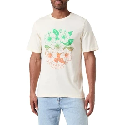Afbeelding van Jack &amp; Jones JORARUBA Tee SS Crew Neck 1 FST, Botercrème., XS