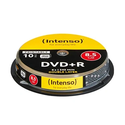 Afbeelding van Intenso 4381142 DVD+R 8,5 GB Double Layer Printable 8x Speed 10er Spindel, Geen