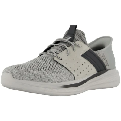 Afbeelding van Skechers Slade Sneakers laag gray, Heren, Maat: 47.5, Gray Textiel/ synthetisch