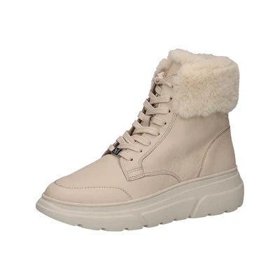 Afbeelding van Caprice Snowboots, Dames, Maat: 36, Offwhite soft Leer en textiel