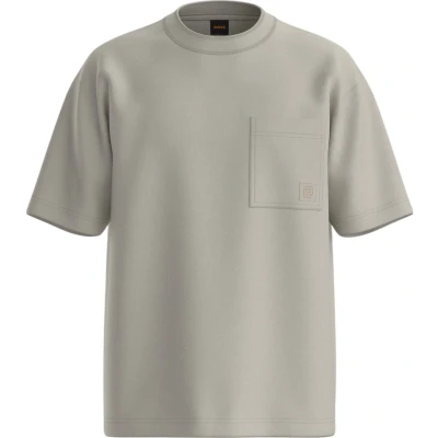 Afbeelding van BOSS TE Tshirt basic, Heren, Maat: Medium, Light beige
