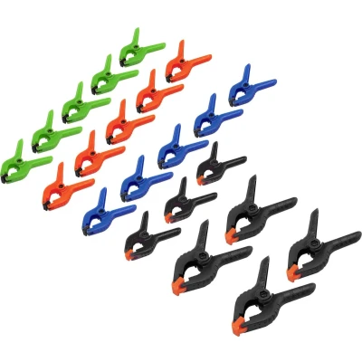 Afbeelding van Basetech 1529585 Minispanklemmenset 22 delig Afmeting, lengte: 90 mm