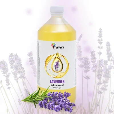 Afbeelding van Verana Massageolie Lavendel 250ml, 100% natuurlijk, gemaakt in Europa