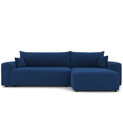 Afbeelding van GREKPOL sofa met slaapfunctie piano 3 zits bank XL hoekbank en bedlade corduroy slaapbank (Poso 14)
