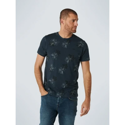 Afbeelding van No Excess Mannen Ronde Hals T Shirt Donkerblauw S