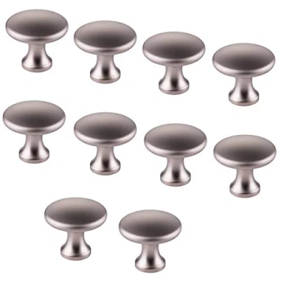 Afbeelding van 10 stuks SOTECH Meubelknoppen Denise RVS look mat Diameter 29 mm Hoogte 25