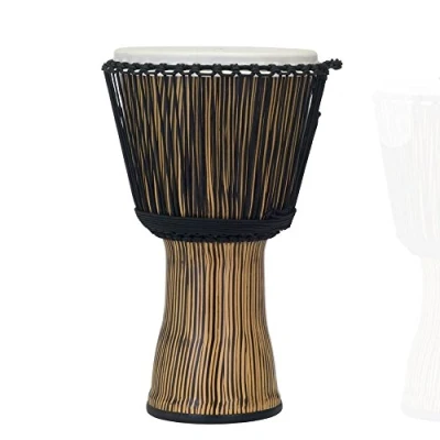 Afbeelding van Pearl PBJVR 14/698 Rope Tuned djembe Zebra Grass 14 inch