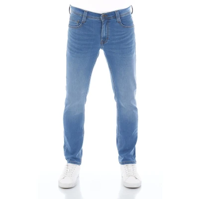 Afbeelding van Mustang REAL X Oregon Jeans Tapered Fit, Heren, Maat: 40x34, Medium blue denim